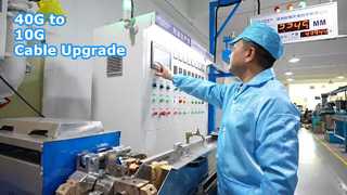 MPO/PC 12 코어 OM4 섬유 패치 케이블 MPO 광섬유 트렁크 케이블