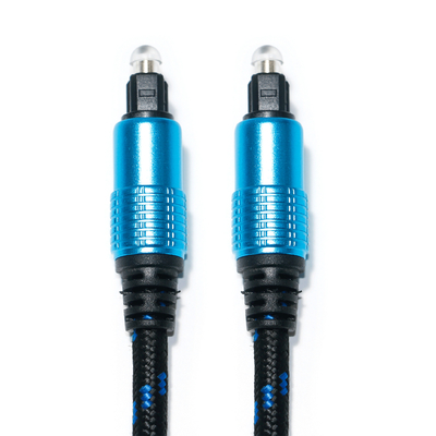 주문 TOSLINK 광 오디오 디지털 케이블 도금 라운드 Ject Knited Rope 홈 시어터 용 Hifi 사운드 1.8M 2M online manufacture
