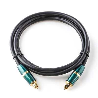 주문 Toslink 디지털 광학 케이블 pvc 도금 골드 spdif 커넥터 사운드 바 tv 플레이어 3 색 1 m online manufacture