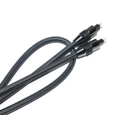 주문 Toslink 블랙 나일론 꼰 금속 쉘 OD6.0 출력 디지털 스피커 TV 케이블 1.2M online manufacture
