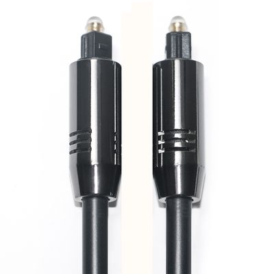 주문 Toslink 광 오디오 케이블 OD5.0 블랙 알루미늄 합금 광 PVC 도금 골드 포트 홈 사운드 바용 비용 성능 online manufacture