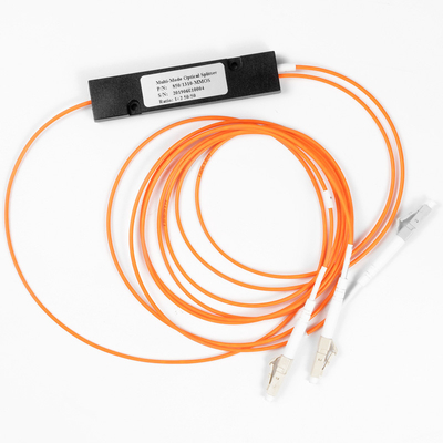 주문 광섬유 분배기 결합 비율 LC/UPC 1x2 FBT 커플러 1*2 FBT 다중 모드 850/1310nm 50/125 MM 50/50 online manufacture