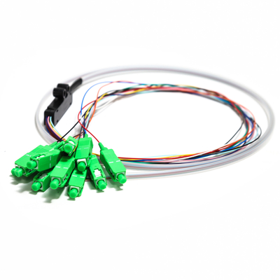 SC APC 12core Fanout 광섬유 떠꺼머리 SM Simplex 1.5M 광섬유 떠꺼머리/평면 광파 회로 분배기
