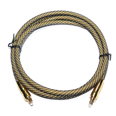 TOSLINK 광 오디오 케이블 OD 7.0 나일론 꼰 그물 4K 금도금 포트 서브 우퍼 증폭기 용 HiFi 사운드 Audiophile
