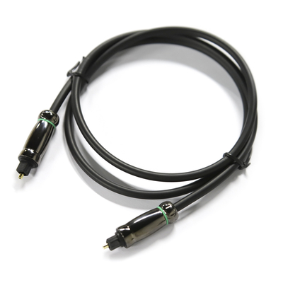 부식 방지 TOSLINK 광학 오디오 케이블 OD6.0mm DVD Blu-Ray용 검정색 케이블