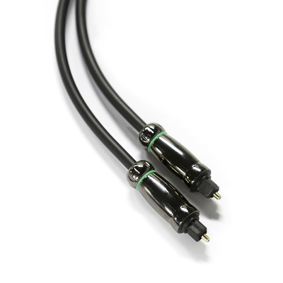 부식 방지 TOSLINK 광학 오디오 케이블 OD6.0mm DVD Blu-Ray용 검정색 케이블