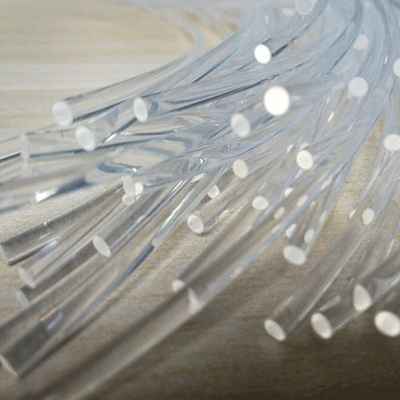 Trans 날짜/신호를 위해 투명한 FTTH 섬유 하락 케이블 PMMA 핵심 0.25mm-10mm 플라스틱 광섬유