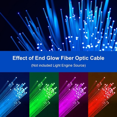 Trans 날짜/신호를 위해 투명한 FTTH 섬유 하락 케이블 PMMA 핵심 0.25mm-10mm 플라스틱 광섬유