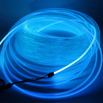 Trans 날짜/신호를 위해 투명한 FTTH 섬유 하락 케이블 PMMA 핵심 0.25mm-10mm 플라스틱 광섬유