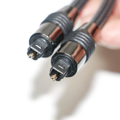 Toslink 블랙 나일론 꼰 금속 쉘 OD6.0 출력 디지털 스피커 TV 케이블 1.2M