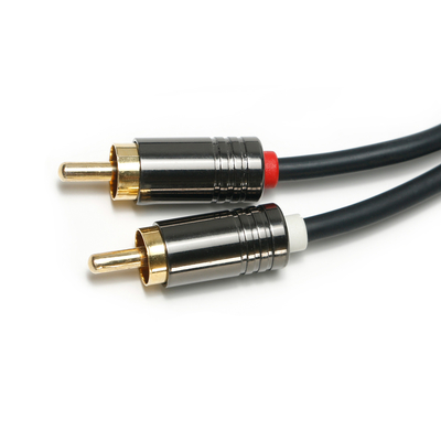 RCA 디지털 오디오 케이블 미니 사운드 바용 사운드 바 0.5M 커넥터 용 3.5MM PVC 도금 검정색 알루미늄 합금 ShellQuality