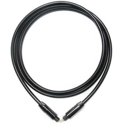 Toslink 광 오디오 케이블 OD5.0 블랙 알루미늄 합금 광 PVC 도금 골드 포트 홈 사운드 바용 비용 성능
