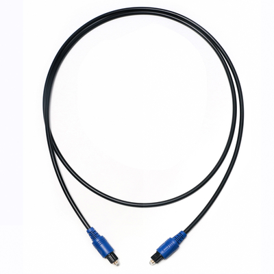 공장 가격 새로운 Toslink 디지털 광섬유 케이블 PVC 로프 도금 블루 쉘 HiFi 홈 시어터 사운드