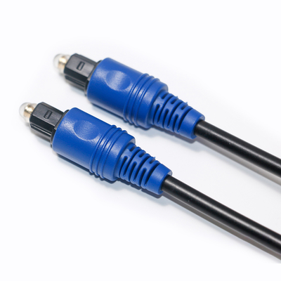 공장 가격 새로운 Toslink 디지털 광섬유 케이블 PVC 로프 도금 블루 쉘 HiFi 홈 시어터 사운드