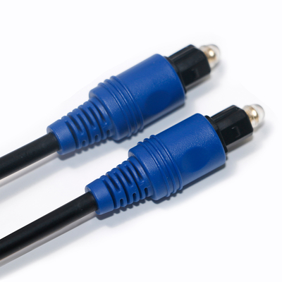공장 가격 새로운 Toslink 디지털 광섬유 케이블 PVC 로프 도금 블루 쉘 HiFi 홈 시어터 사운드
