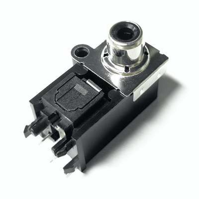 AV-GQR05B Optica Jeck 25Mbps 3-5V 디지털 광학 Toslink 커넥터 수직 암 플러그 소켓