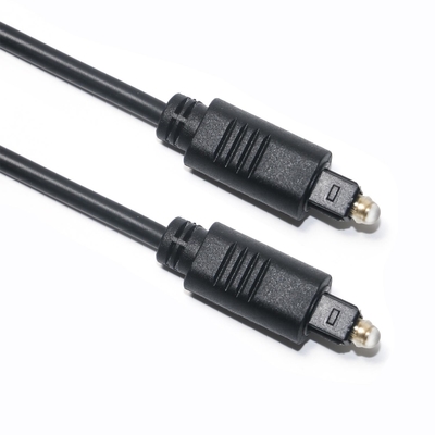 블랙 Toslink OD4.0 광섬유 케이블 PVC 주입 사각형 Ject 도금 골드 포트 1M 1.5M 3M 사운드 바 CD 플레이어 용