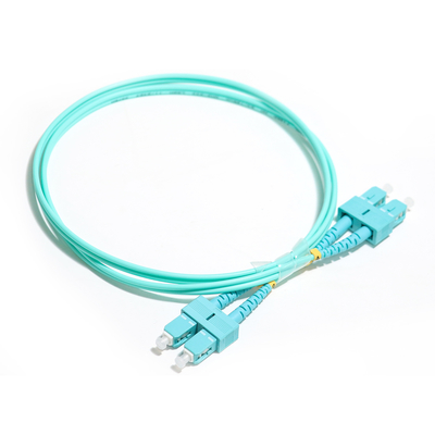 두 부분으로 된 다중 모드 와트릿 섬유 패치 코드 SU-UPC Ject 50 / 125 um LSZH 재킷 3.0 밀리미터 OM3