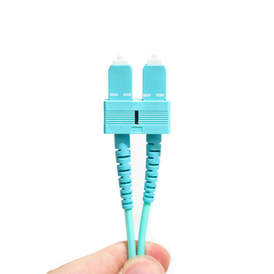 두 부분으로 된 다중 모드 와트릿 섬유 패치 코드 SU-UPC Ject 50 / 125 um LSZH 재킷 3.0 밀리미터 OM3