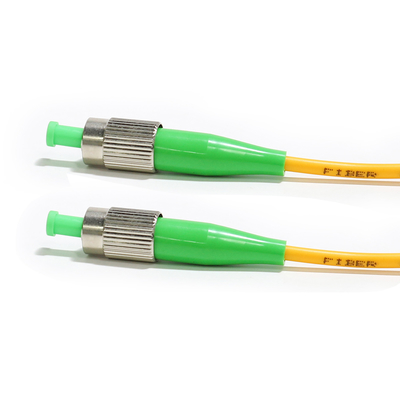 LAN WLAN 네트워크 2M 3M을 위한 광섬유 패치 코드 3.0MM 단일모드 노랑색 공항