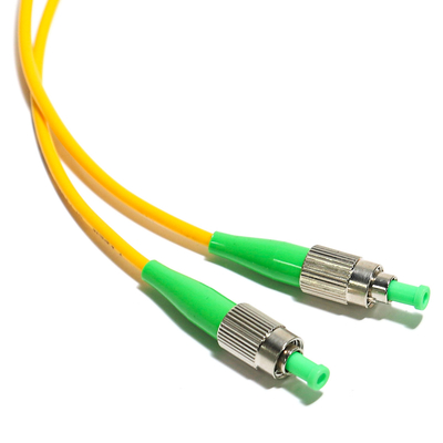 LAN WLAN 네트워크 2M 3M을 위한 광섬유 패치 코드 3.0MM 단일모드 노랑색 공항