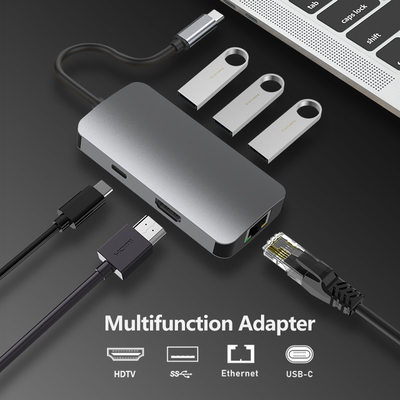 다기능 마이크로 USB C HDTV 어댑터 USB C 어댑터 Mac TV 프로젝션