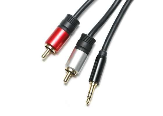 금속은 광케이블, 1 헤드폰 광케이블에서 2에 3.5 Mm 잭의 껍데기를 벗깁니다