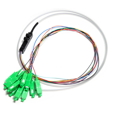 SC APC 12core Fanout 광섬유 떠꺼머리 SM Simplex 1.5M 광섬유 떠꺼머리/평면 광파 회로 분배기