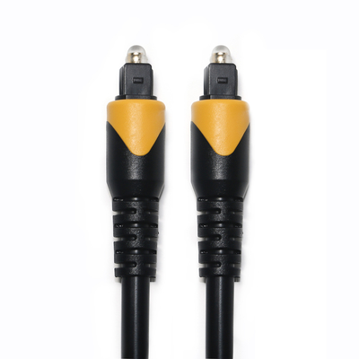 Yelloow & Black Toslink 디지털 케이블 OD4.0 LSZH PVC 도금 골드 Ject 홈 플레이어 CD 사운드바