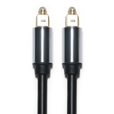 Toslink 디지털 광 오디오 케이블 OD5.0 도금 알루미늄 합금 쉘 스퀘어 인터페이스 케이블(서브우퍼 1.2M용)
