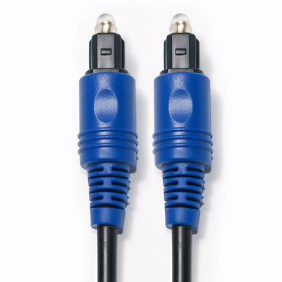 공장 가격 새로운 Toslink 디지털 광섬유 케이블 PVC 로프 도금 블루 쉘 HiFi 홈 시어터 사운드