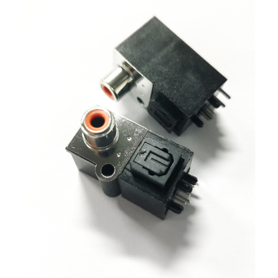 AV-GQ-R004 광 수신기 Toslink JackConnector 암 수직 소켓 전송/수신 끝) 오디오 PCB용