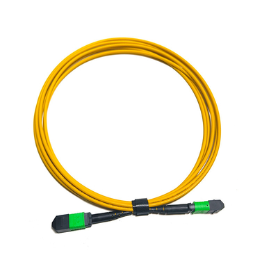 여성 MPO 트렁크 케이블 12 섬유 타입 A 멀티 모드 MM OM3/OM4 MPO 패치 코드 LSZH 50/125